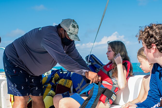 1 Hour Private Parasailing Charter, Grace Bay, Providenciales - Launching From the Flight Deck