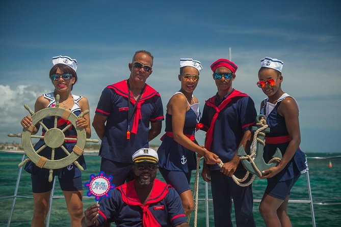 Adventure Combo: Party Boat Cruise & Parasailing - Swimming at the Natural Pool
