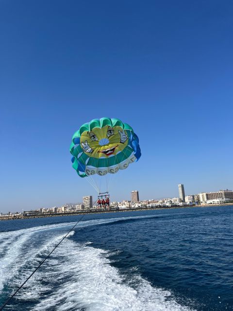 Alicante: Parasailing and Boat Ride - The boat ride toward Postiguet Beach