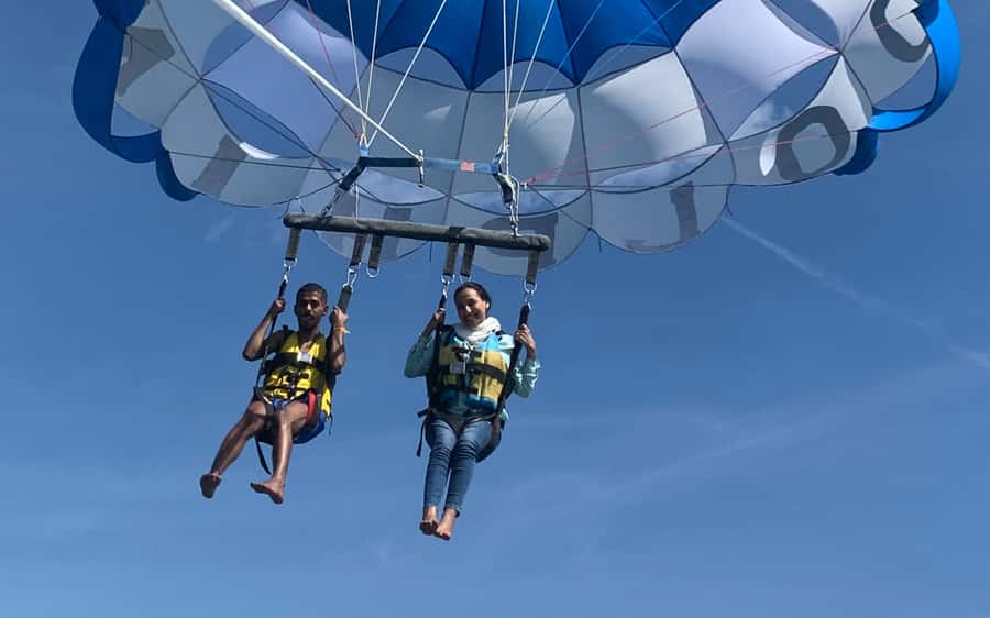 Bali: Watersport Rolling Donut Parasailing Jetski Exclusive - The rolling donut ride: laughter first, technique last