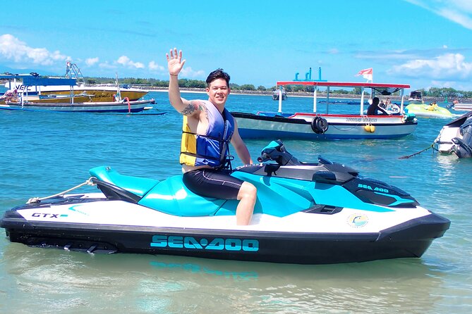 Bali: Zipline + Watersport Trio (Jetski, Parasailing, BananaBoat) - Jetskiing at the southern coast