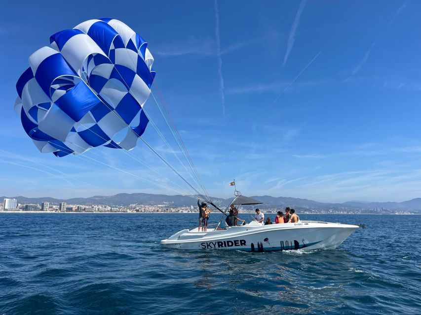 Barcelona: Guided Parasailing Experience - Taking off from Olympic Port