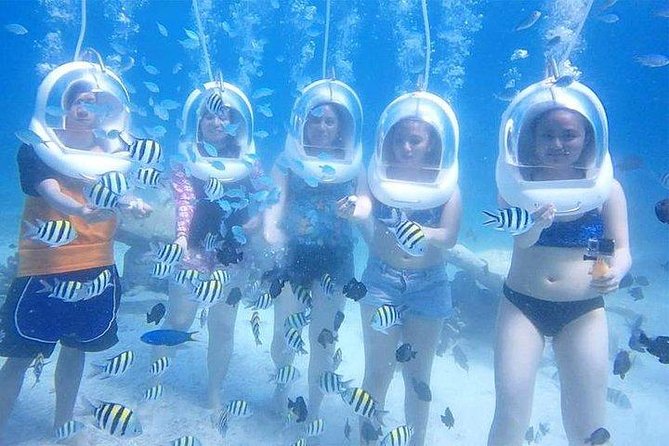 Boracay Island Hopping + Hot Kawa + Parasailing + Helmet Diving - What the $125 price really covers