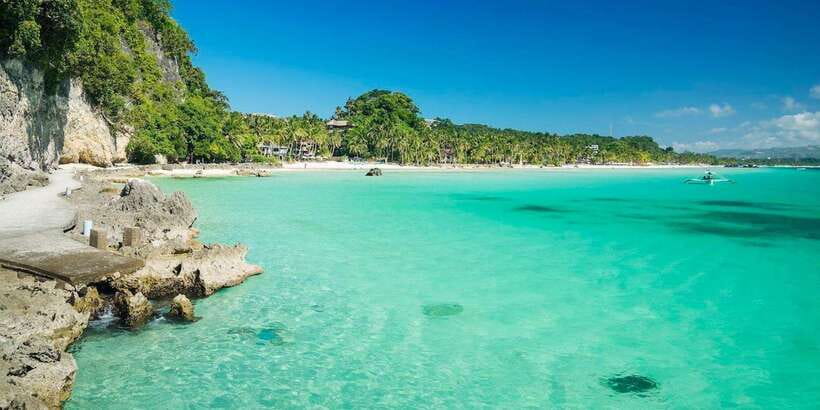 Boracay: Island Hopping with Parasailing Experience - December to May: Coral Garden and Balinghai Beach