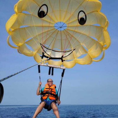 Parasailing Adventure with Insta 360-Degree Camera