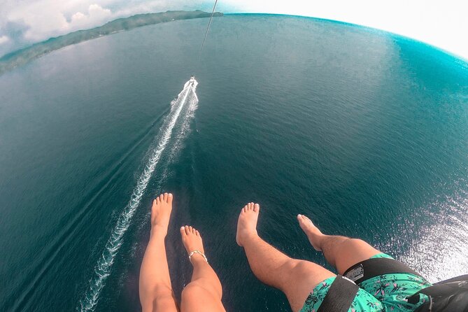 Boracay Parasailing Experience - The boat ride and safety setup