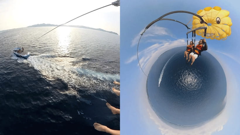 Boracay Parasailing with Insta 360 - The 15-minute flight above Boracay’s coast