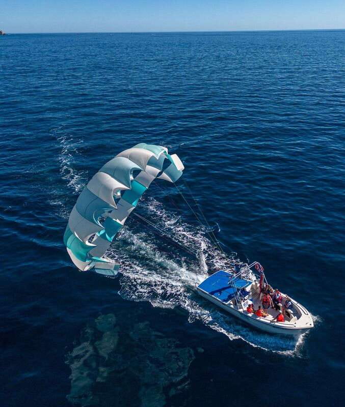Cabo San Lucas: Parasailing Experience - Safety briefing beside the Arch
