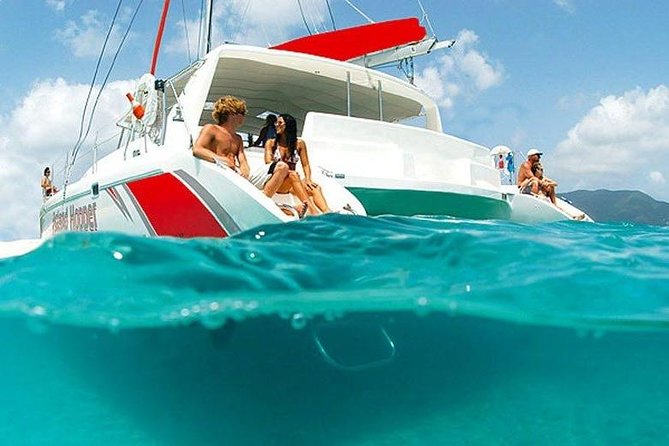 Catamaran Experience to Ile aux cerf: incl: Parasailing, Lunch, GRSE & Transfer - The return sail to Trou d’Eau Douce