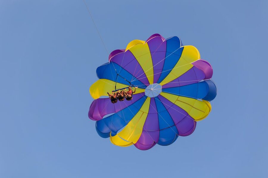 Cavtat: Parasailing - Wind can change the schedule