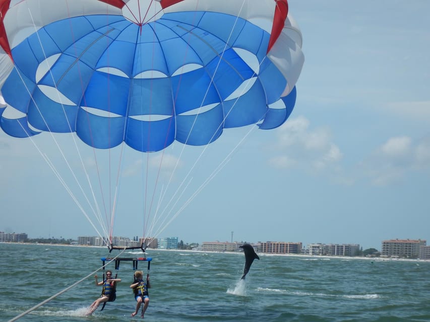 Clearwater Beach: Chute Em Up Parasailing Adventure - Choosing a wet dip or a dry landing