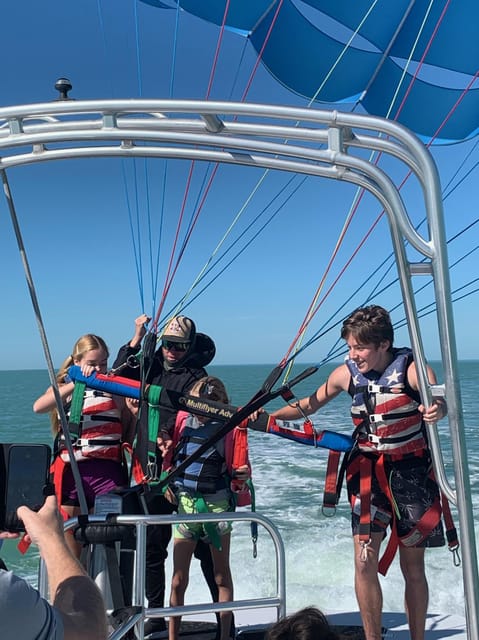 Clearwater Beach: Chute Em Up Parasailing Adventure - The crew and the feel on board