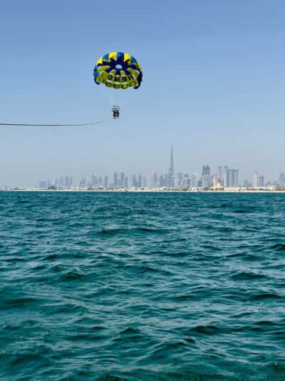 Combo: 30-Min Jet Ski to Burj Al Arab & Solo Parasailing