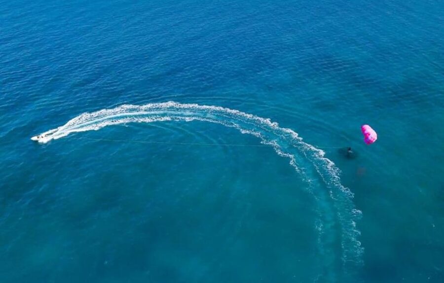 Corfu: Parasailing Experience for 2 in Sidari - The briefing and harness setup