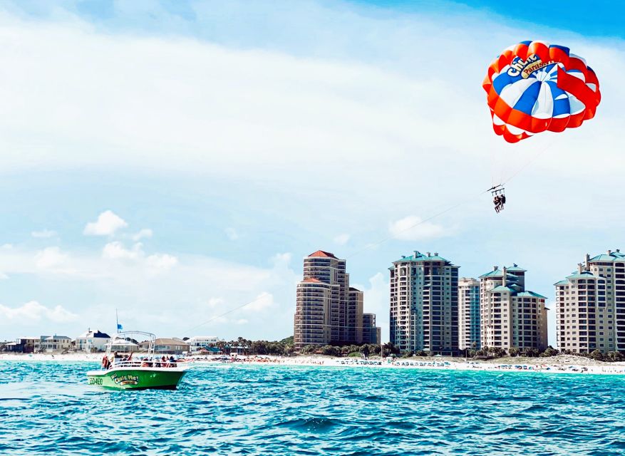 Destin: Parasailing Flight Above the Gulf of Mexico - Getting fitted for the parasail