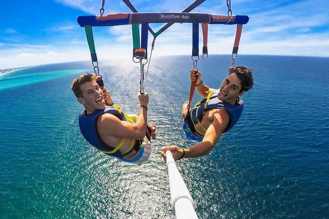 Destin Parasailing Trips - Seeing Destin, Crab Island, and the Gulf from above
