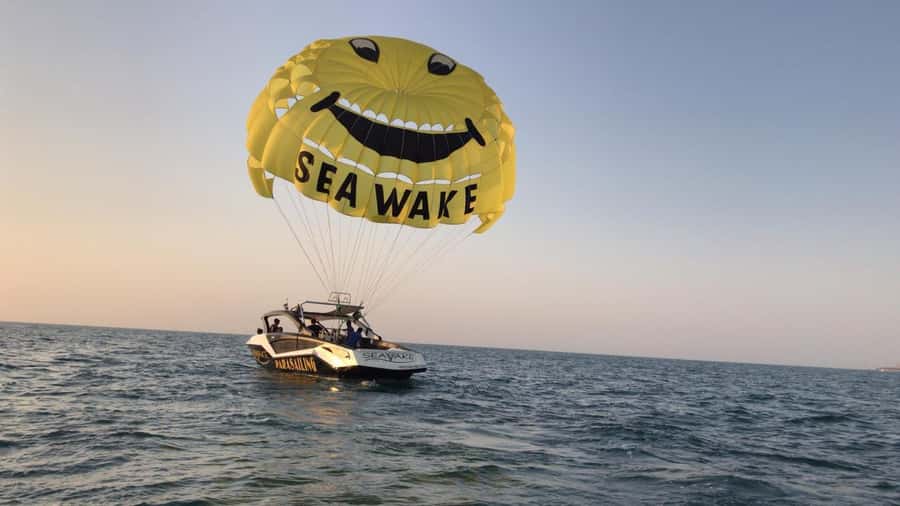Dubai Jumeirah Parasailing adventure with breathtaking views - Photos, videos, and the hands-on crew
