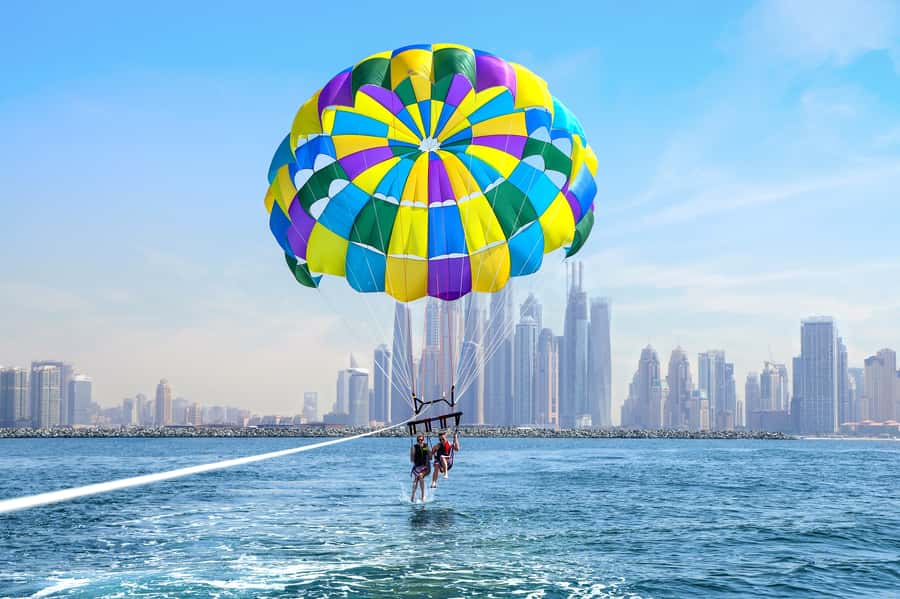 Dubai: Palm View and JBR View Parasailing Experience - What the flight feels like at 200 metres