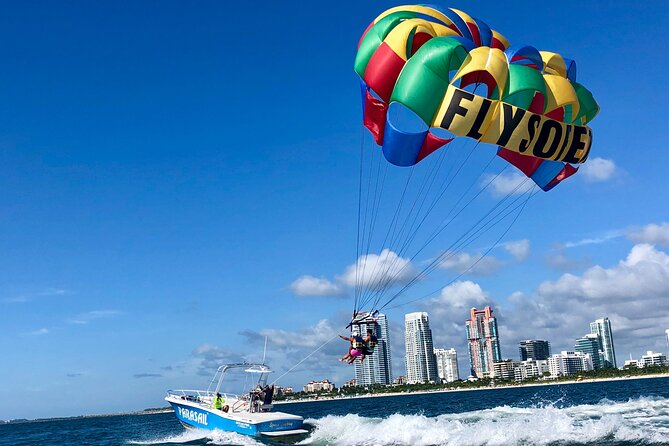 Fly South Beach Via Flysobe Parasail - South Pointe Park and Miami Beach from the Water