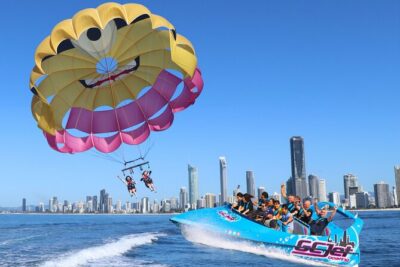 Gold Coast & Surfers Paradise – Parasail & V8 Jetboat Combo