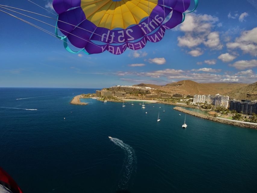 Gran Canaria: 1 to 3 Person Parasail over Anfi Beach - Rising above the Gran Canaria coastline