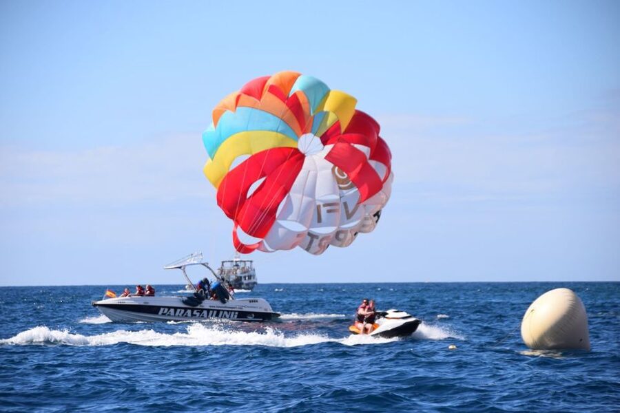 Gran Canaria: 1 to 3 Person Parasail over Anfi Beach - The boat ride adds more than transport
