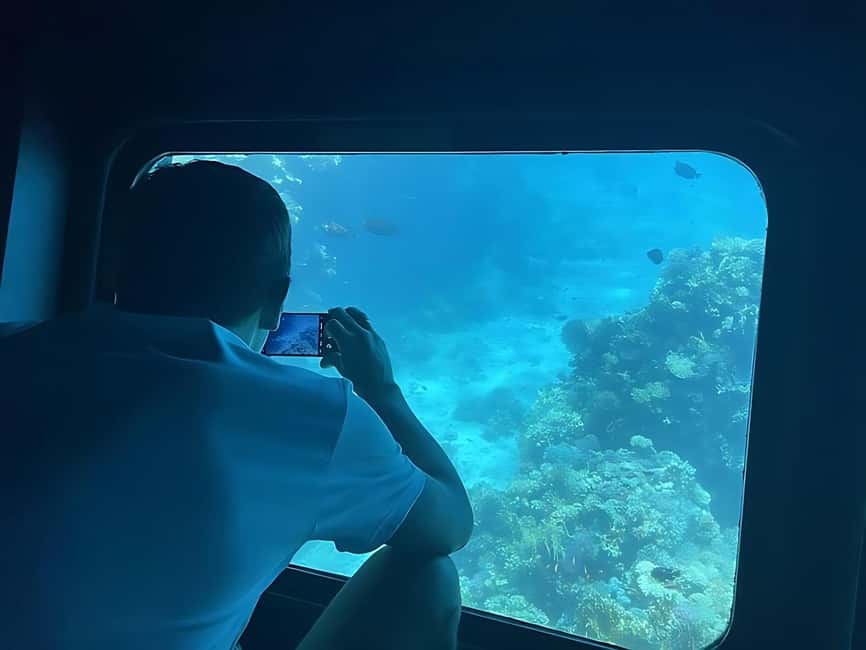 Hurghada: Glass Boat & Snorkeling with Optional Parasailing - Forty minutes in the water with fish and coral
