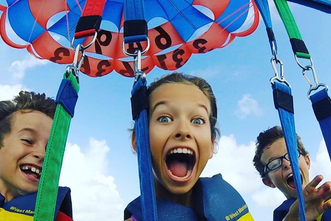 Key to the Sea Parasailing- Birds Eye View of the Best Beach in the world - Preparing for a first parasailing flight