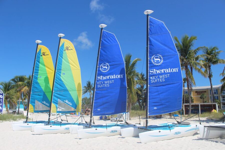 Key West: All-Day Watersports Beach Pass With Parasailing - Parasailing above the Atlantic