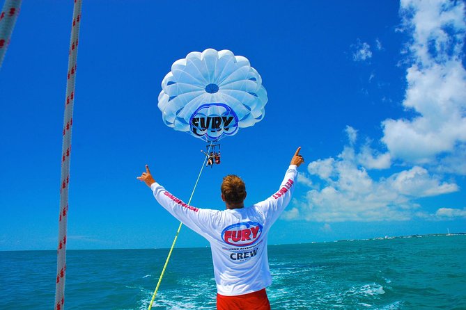 Key West Parasailing Adventure above Emerald Blue Waters - Flying above Key West for the first time