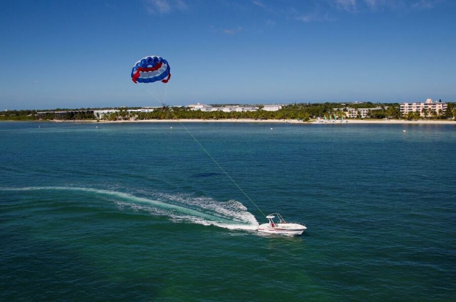 Key West Parasailing at Smathers Beach - Taking Off From Smathers Beach