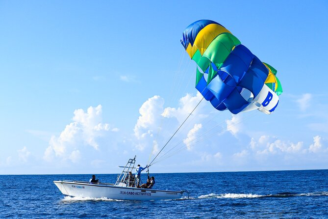 Los Cabos Parasailing Adventure Skybound over Cabo San Lucas Bay - The ride across Cabo San Lucas Bay