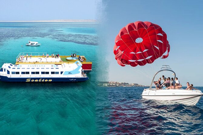 Magic Semi-Submarine 2 Hours Snorkeling & Parasailing - Mega Adrenaline-Hurghada - The first 20 minutes on the Red Sea