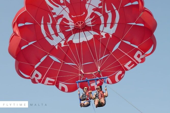 MALTA - Go & Fun Parasailing Free Photos & Videos - Getting airborne at 550 feet