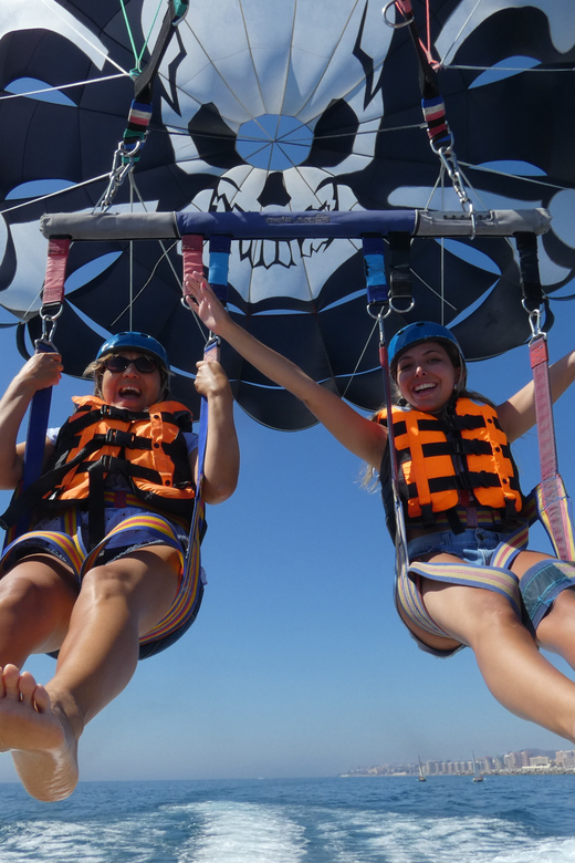 Marbella: Parasailing Flight from Puerto Banus - Flying solo, as a pair, or with family