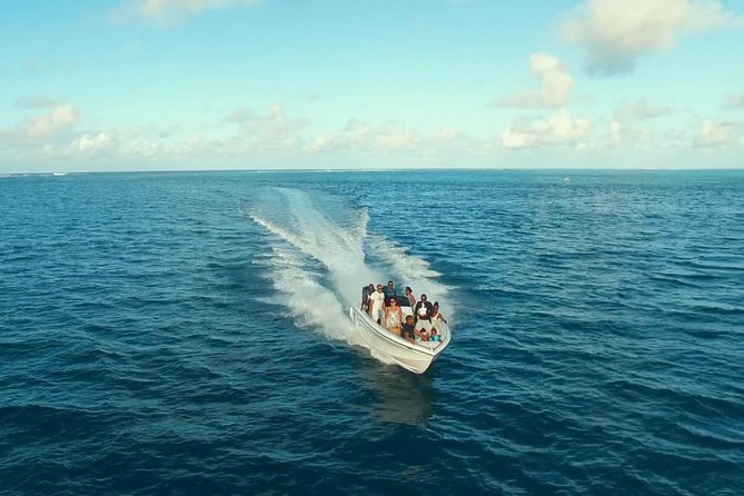 Marvelous Ile aux Cerf island: Speed Boat, Parasailing, Lunch & GRSE waterfall - Islet Margenie barbecue lunch