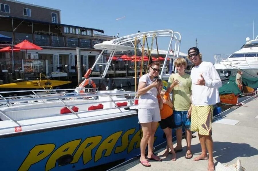 Newport: Island Style Parasail Experience - Taking Off Above Narragansett Bay