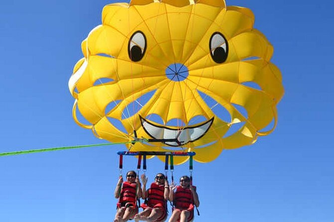 Orange bay Island and Parasailing, Snorkeling, & Water Sports, Lunch - Hurghada - Parasailing and banana boat rides