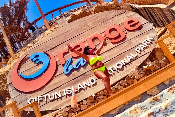 Orange Bay Island Boat Trip and Parasailing with Lunch - Hurghada - Orange Bay: two hours on a bright sandy beach