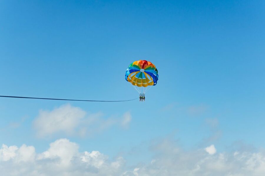Palma Bay: Parasailing Experience - The powerboat ride into the bay