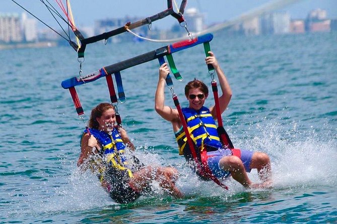 Parasail Flight at Madeira Beach - Taking off from Madeira Beach