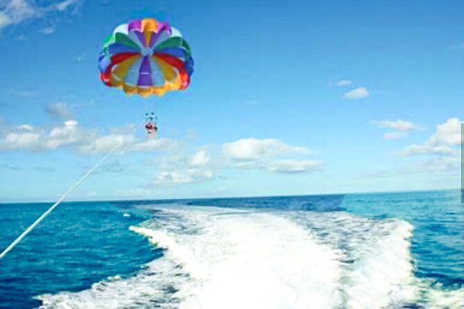 Parasailing above Turquoise Ocean Waters in Montego Bay - What to pack for the beach and flight
