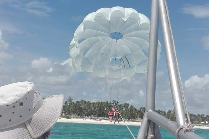 Parasailing Adventure in Punta Cana - The parasailing flight at about 300 feet