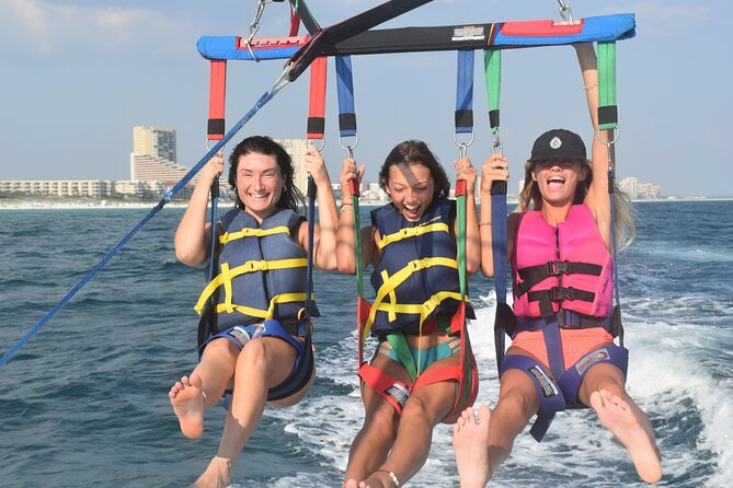 Parasailing along Fort Lauderdale Beach - The safety setup before you fly