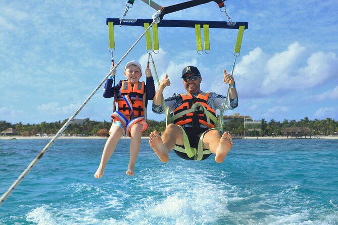 Parasailing & Beach Club with Transportation In Riviera Maya - What the $105 price really covers