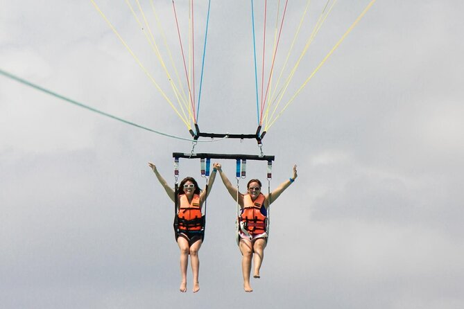 Parasailing & Beach Club with Transportation In Riviera Maya - The 15-minute parasailing flight