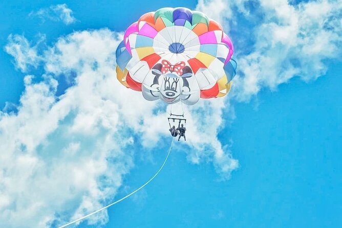 Parasailing, Blue Hole Mineral Spring, Seven Mile Beach - Puerto Seco Beach and the location question