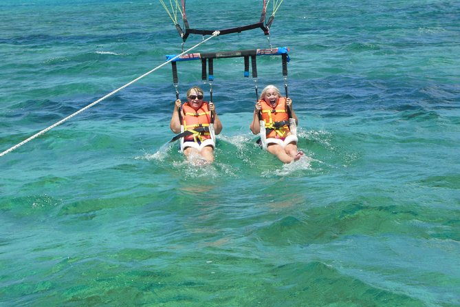 Parasailing Grand Turk - Flying over Grand Turk from an easy port pickup