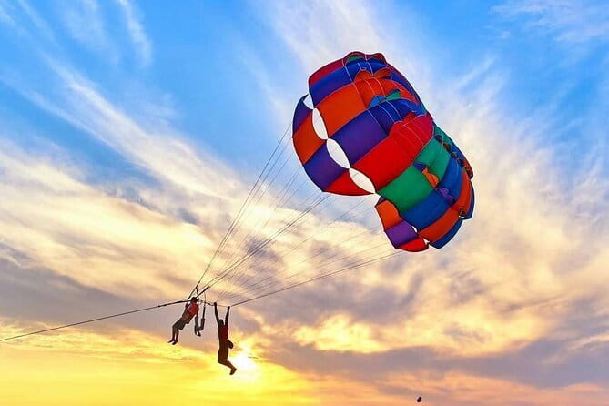 Parasailing in Langkawi - Taking off from Tengah Beach