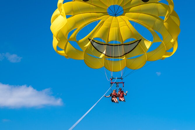 Parasailing in Newport, Rhode Island - The safety briefing and gradual lift